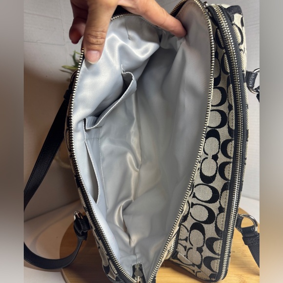 Coach Park Signature KT Zip Satchel F31921 EUC - Picture 6 of 13